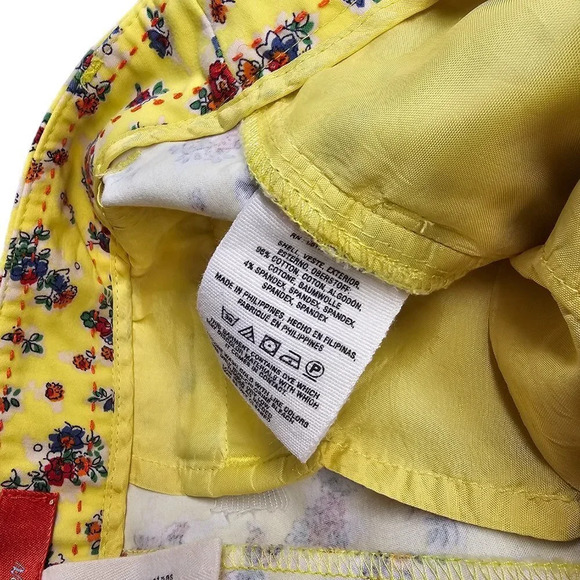 Anthropologie Cartonnier Womens Floral Crop Pants Size 4 - Picture 6 of 8